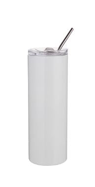 TERMO SKINNY DE ACERO INOXIDABLE CON POPOTE 20OZ SUBLIMARTS