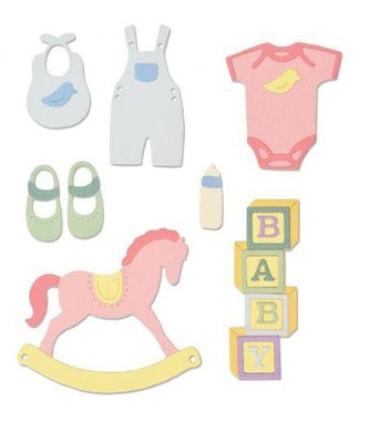 TROQUEL DELGADO BABY NUMERO 2 SIZZIX LISA JONES 12 PIEZAS
