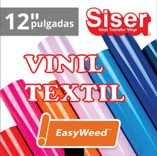 Cargar imagen en el visor de la galería, Vinil Textil Siser Easyweed 12&quot; (metro Lineal)