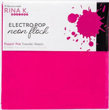 Cargar imagen en el visor de la galería, 6 Hojas de Foil Flock Rina K 6 x 6 pulgadas therm-o-web