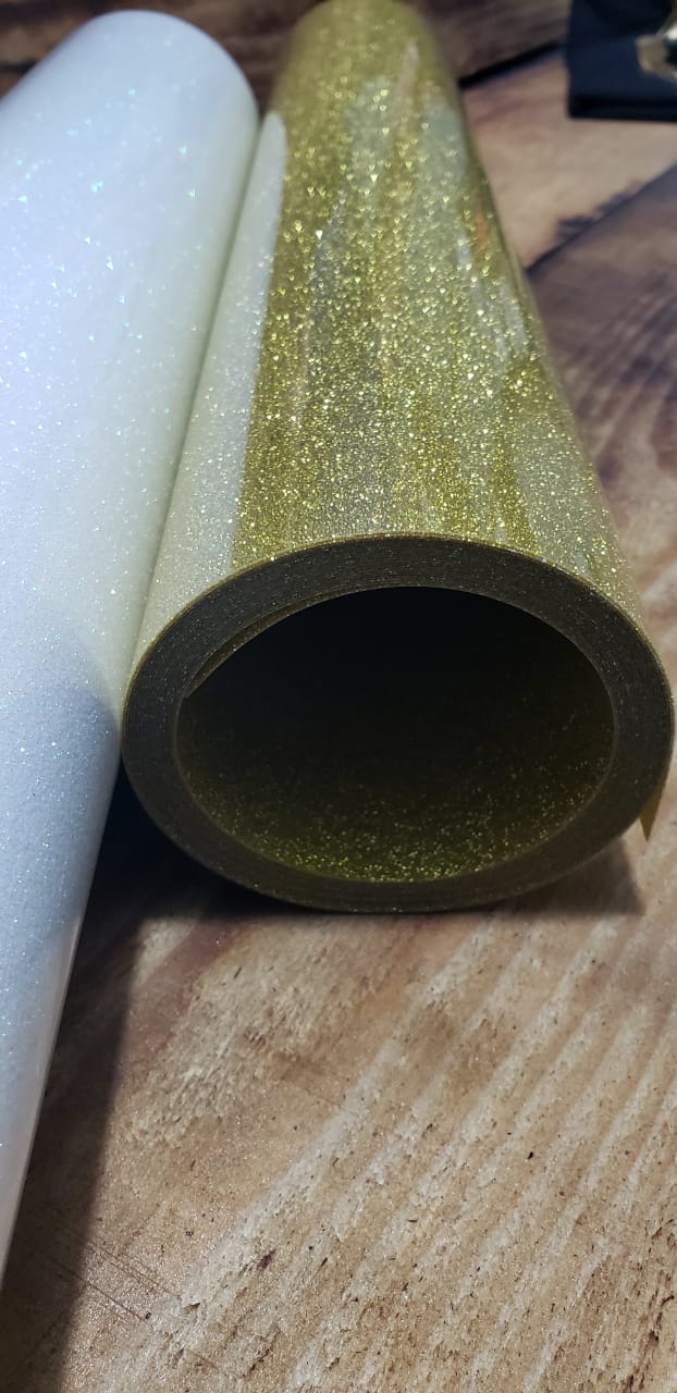 Vinil Glitter Textil/Sublimable de detalle