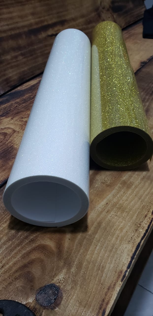 Vinil Glitter Textil/Sublimable de detalle