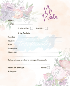 Archivo Digital para Libreta: Mis Pedidos PDF