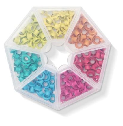 Ojales, Ojillos, Eyelets Y ESTUCHE 140 PIEZAS de 3/16